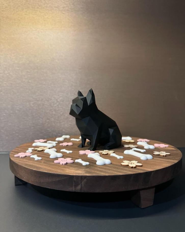 Franse Bulldog beeldje, moderne geometrische decoratie, hond, Huis en Inrichting, Woonaccessoires | Overige, Nieuw, Ophalen of Verzenden