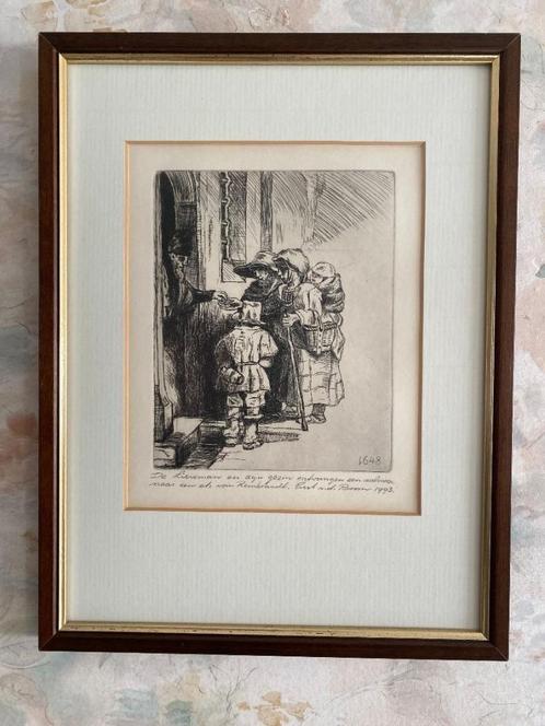 Ets  ,  Evert  v  d  Boom     1993, Antiek en Kunst, Kunst | Etsen en Gravures, Ophalen of Verzenden