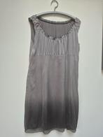 Marco polo zijden jurk grijs 40 42, Kleding | Dames, Jurken, Maat 38/40 (M), Verzenden, Zo goed als nieuw, Knielengte