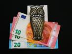 Art Deco geldklem papierklem uil vogel, Antiek en Kunst, Ophalen of Verzenden