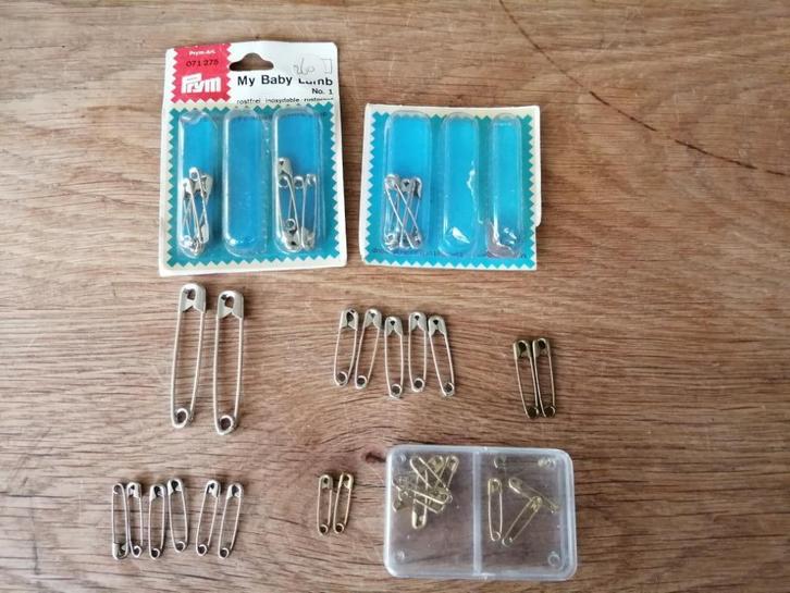 Verschillende maten veiligheidsspelden, Hobby en Vrije tijd, Naaien en Fournituren, Nieuw, Overige typen, Ophalen of Verzenden