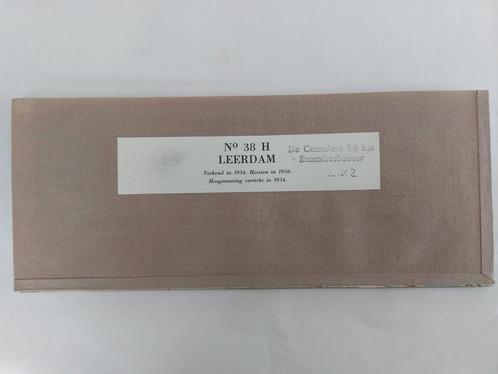 38H Stafkaart 1958 Leerdam Heukelum Brakel Asperen, Boeken, Atlassen en Landkaarten, Zo goed als nieuw, Landkaart, Nederland, 1800 tot 2000