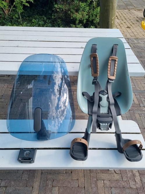 Urban Iki voorzitje met windscherm en adapter mintgroen, Fietsen en Brommers, Fietsaccessoires | Fietsstoeltjes, Gebruikt, Ophalen