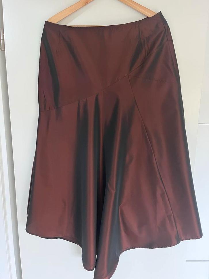 Rok merk Anna van Toor, Kleding | Dames, Rokken, Nieuw, Maat 42/44 (L), Bruin, Onder de knie, Ophalen of Verzenden