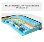 120x200 Mline Slow Motion Hybrid 8 complete bed, Eenpersoons, Ophalen of Verzenden, Zo goed als nieuw, 200 cm