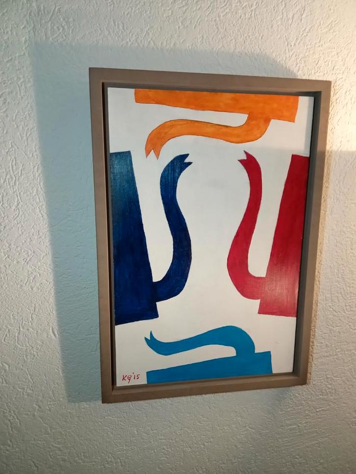 Klaas Gubbels Schilderij - 2015, Antiek en Kunst, Kunst | Schilderijen | Abstract, Ophalen of Verzenden