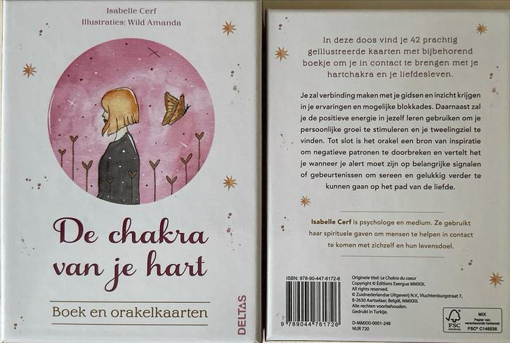 De Chakra van je Hart - Orakelkaarten nieuw, Boeken, Esoterie en Spiritualiteit, Zo goed als nieuw, Achtergrond en Informatie