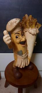 Vintage Frietzak Mannetje - Nostalgisch Beeld, Verzamelen, Beelden en Beeldjes, Ophalen of Verzenden, Gebruikt, Overige typen