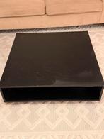 Zwarte  houten salontafel 100x100x30 CM( eiken fineer), Gebruikt, 100 tot 150 cm, Vierkant, Minder dan 50 cm