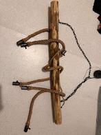 Boomstamlamp Eettafel - Uniek Design, Huis en Inrichting, Lampen | Hanglampen, Ophalen, Minder dan 50 cm, Hout, Landelijk