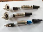 Nieuwe XLR-3 ALCATEL/Cannon combi-sets/-stekkers., Nieuw, Microfoon, Ophalen of Verzenden