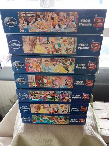 Disney Puzzel 1000 Stukjes - 7 Stuks! beschikbaar voor biedingen