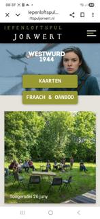Kaarten (2x) Iepenloftspul Jorwert 20 sept., Twee personen
