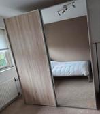 Staud kledingkast met schuifdeuren. Afm. hxbxd 220x188x68, Ophalen, Met deur(en), Glas, 200 cm of meer