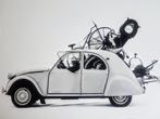 Poster Citroën 2cv, 1961 / Déménagement, Zo goed als nieuw, Verzenden, Fotografie algemeen