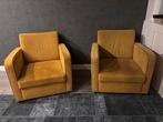 2 Gele Pronto Fauteuils in Top Conditie, Ophalen of Verzenden, Gebruikt, Stof, 75 tot 100 cm
