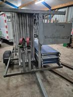 Altrex Rolsteiger op aanhanger fiberdecks 11,2m werkhoogte, Doe-het-zelf en Verbouw, Steigers, Ophalen, Gebruikt, Rolsteiger of Kamersteiger