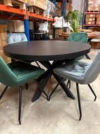 Complete eetkamerset 4 persoons 90 cm diameter, Ophalen of Verzenden