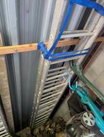 Alga Professionele Opsteekladder 2 delig + stabiliteitsbalk, Doe-het-zelf en Verbouw, Ladders en Trappen, Ophalen, Gebruikt, Ladder