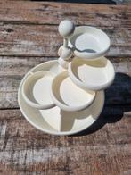 Vintage snacktoren EMSA, 3 vaks met 4 kleinere draai vakjes., Huis en Inrichting, Keuken | Servies, Overige materialen, Ophalen of Verzenden