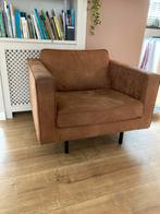 Woood rodeo Fauteuil Cognac, Huis en Inrichting, Fauteuils, Ophalen, Gebruikt, Stof, 75 tot 100 cm