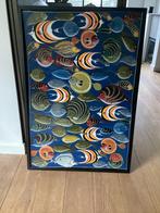 Schilderij vissen airbrush handgemaakt, Ophalen, Zo goed als nieuw