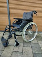 Lichtgewicht kwaliteit rolstoel met remmen tbv begeleider, Ophalen, Inklapbaar, Zo goed als nieuw, Handbewogen rolstoel