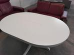 Eettafel - uittrektafel (uittrekbaar) rond model, Ophalen, Gebruikt, 100 tot 150 cm, Rond
