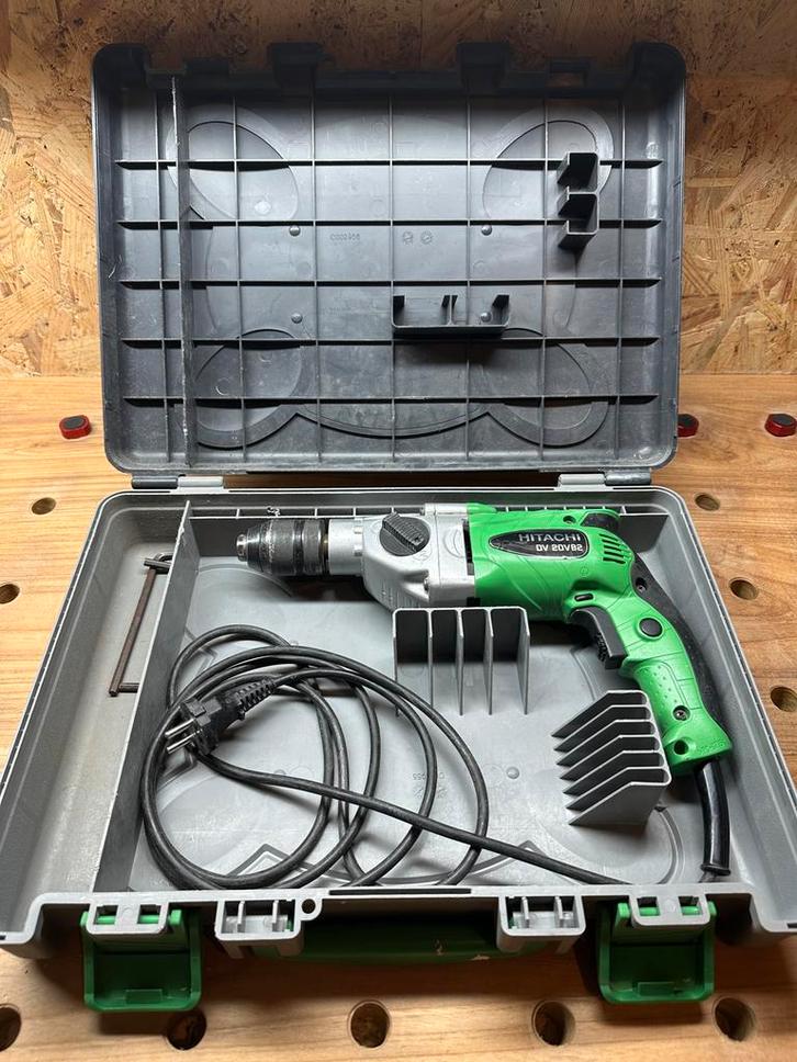 Hitachi (klop) Boormachine, Doe-het-zelf en Verbouw, Gereedschap | Boormachines, Gebruikt, Boor- en Schroefmachine, 400 tot 600 watt
