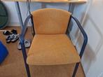 2 Gele zitstoelen, breed en comfortabel, Huis en Inrichting, Stoelen, Ophalen, Twee, Overige kleuren, Zo goed als nieuw