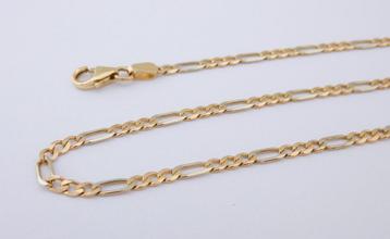 14 karaat Gouden Ketting Cuban Valkoog Gourmetschakel beschikbaar voor biedingen