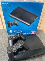 PS3 Super Slim Compleet met Doos & 2 Controllers + Game, Super Slim, Verzenden, Met 2 controllers, 12 GB