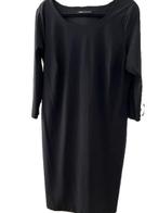 EXPRESSO travelstof LBD jurk 42-44 model Delila zwart, Zwart, Maat 42/44 (L), Zo goed als nieuw, Onder de knie