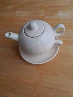 theepot met kop en schotel compact nieuw, Huis en Inrichting, Keuken | Servies, Overige typen, Nieuw, Ophalen of Verzenden, Overige stijlen
