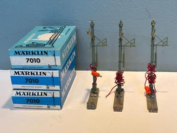 Märklin 7010 aansluitmasten bovenleiding met spangewichten beschikbaar voor biedingen