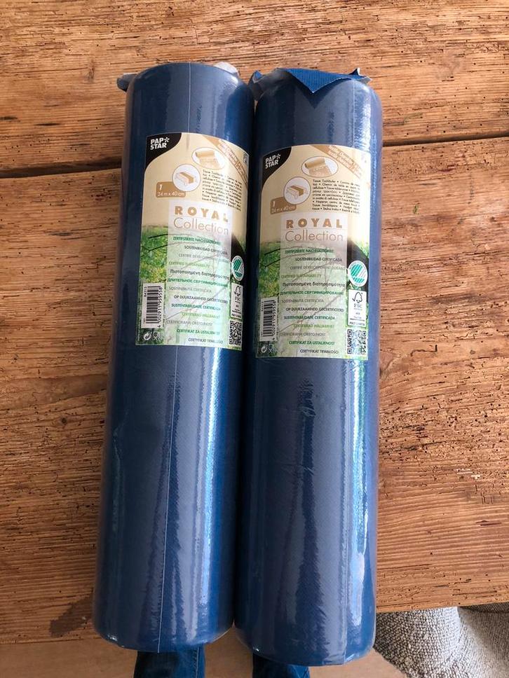 Tafellopers – 2 rollen (nieuw in verpakking), Huis en Inrichting, Keuken | Textiel, Nieuw, Blauw, Ophalen