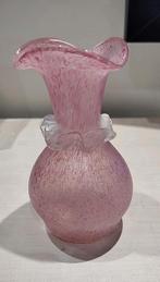Scavo Seguso murano vaas roze en wit Romeinse stijl, Verzenden