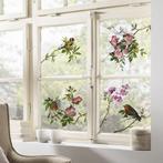 Vogel raamstickers Spring Fever, vogel, Muurdeco4kids, Huis en Inrichting, Stoffering | Behang, Verzenden, Minder dan 10 m², Vogel muurstickers, roodborst, vink