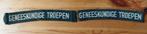 Set naamlinten Geneeskundige Troepen, Ophalen of Verzenden, Landmacht, Nederland, Embleem of Badge