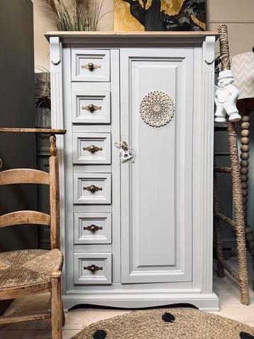 Meidenkast spekkast linnenkast biedermeier babykamer beschikbaar voor biedingen