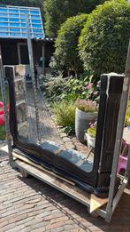 Zwart marmeren schouw met spekstenen, Ophalen, Gebruikt, Vrijstaande haard