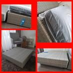 Nieuw van Suns een prachtige tafel en hocker met kussen, Ophalen, Nieuw, Vierkant, Wicker