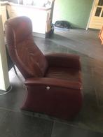 Relax stoel van Leer, Huis en Inrichting, Fauteuils, Ophalen, Gebruikt, Leer, 50 tot 75 cm