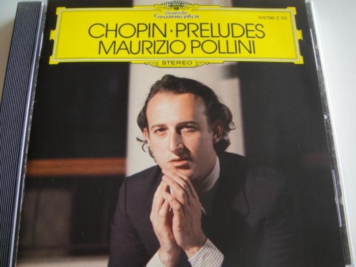 CHOPIN Preludes CD MAURIZIO POLLINI DG TOP CONDITIE, Cd's en Dvd's, Cd's | Klassiek, Zo goed als nieuw, Kamermuziek, Romantiek