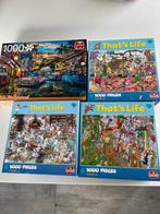 4 puzzels, Ophalen, 500 t/m 1500 stukjes, Zo goed als nieuw