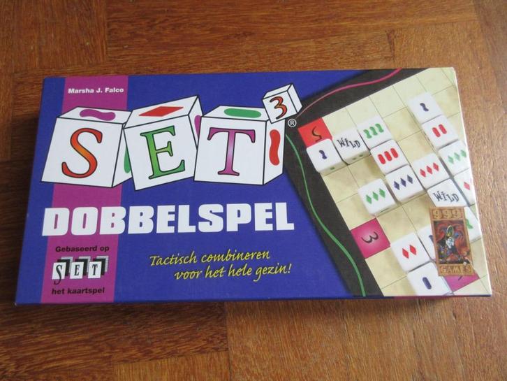 Set Dobbelspel, Hobby en Vrije tijd, Gezelschapsspellen | Overige, Zo goed als nieuw, Een of twee spelers, Drie of vier spelers