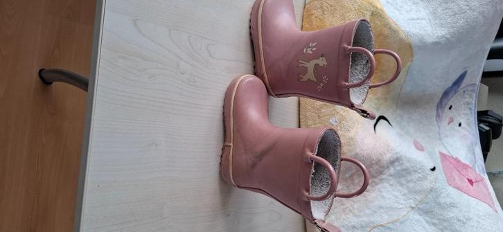 Roze regenlaarzen mt 22 en 23, Kinderen en Baby's, Kinderkleding | Schoenen en Sokken, Gebruikt, Laarzen, Meisje, Ophalen of Verzenden