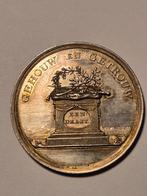 Penning schutterij Orangistische rustbewaarders 1787, Postzegels en Munten, Penningen en Medailles, Ophalen of Verzenden, Zilver