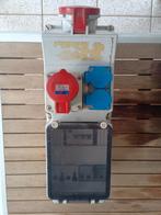 Groepenkast, 2x kracht en 2x 220 stopcontact, Ophalen of Verzenden, Gebruikt, Stopcontact