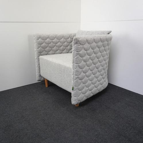 Naughtone Cloud Quilt Design Fauteuil | Lichtgrijs, Huis en Inrichting, Fauteuils, Gebruikt, Hout, Stof, 50 tot 75 cm, Minder dan 75 cm